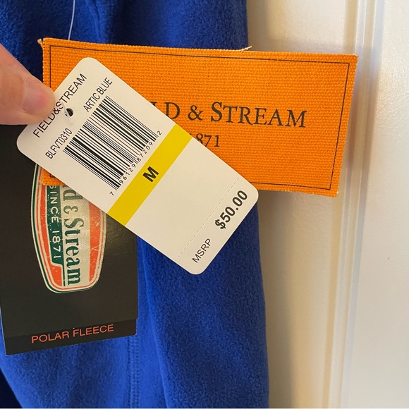 Field & Stream Arctic Blue Zip Up Fleece Vest - Picture 7 of 7